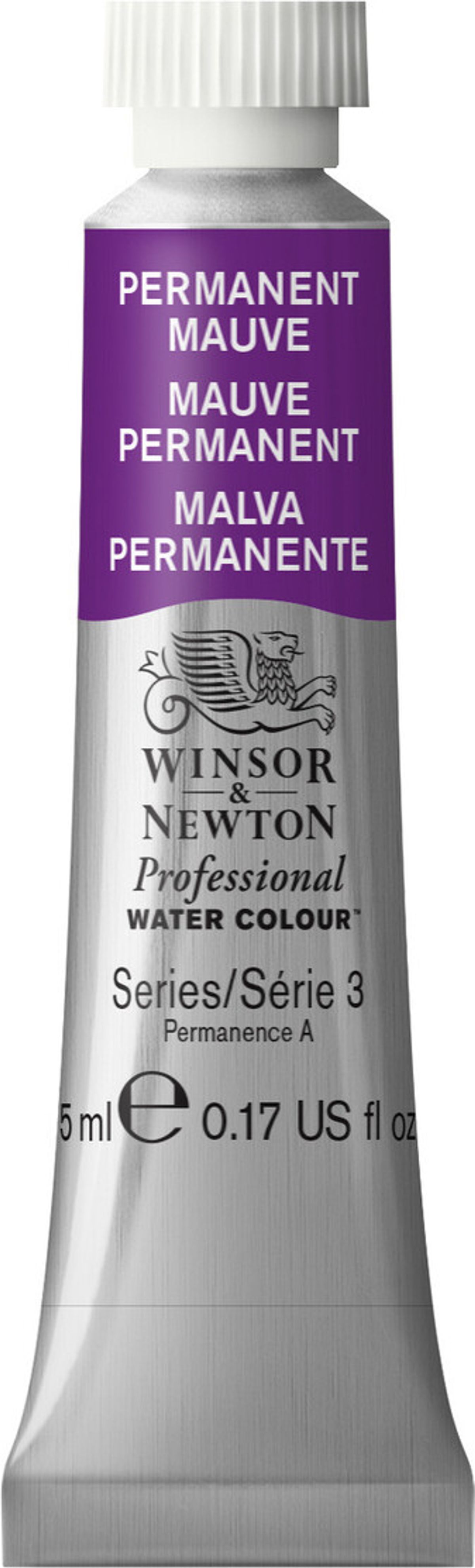 Winsor & Newton - Akvarelfarve - Permanent Mauve 5 Ml