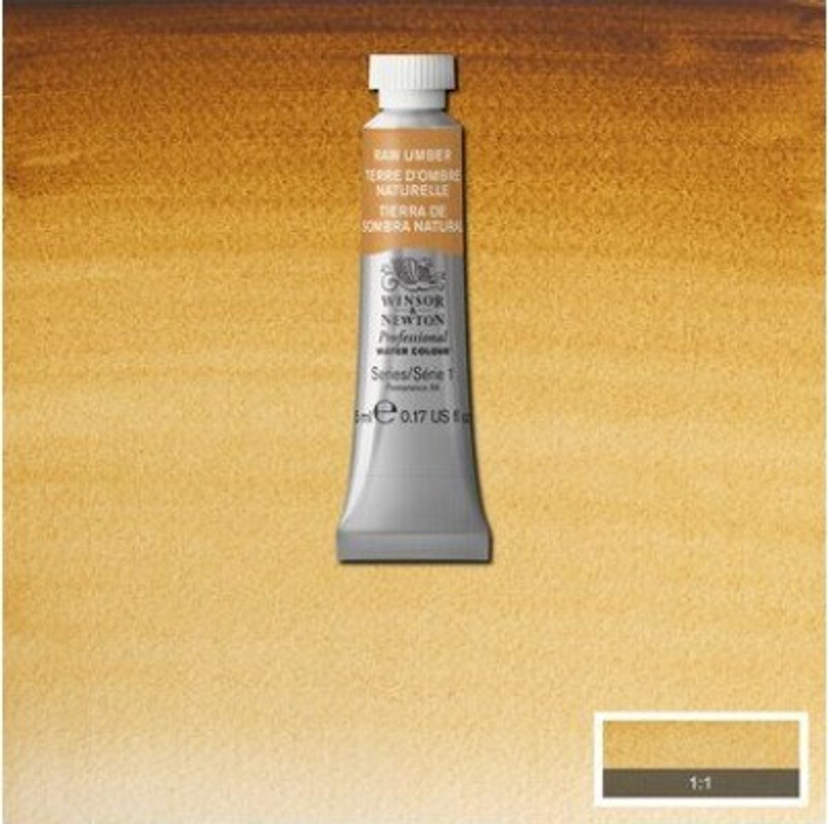 Winsor & Newton - Akvarelfarve - Raw Umber 5 Ml