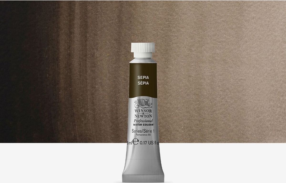 Winsor & Newton - Akvarelfarve - Sepia 5 Ml