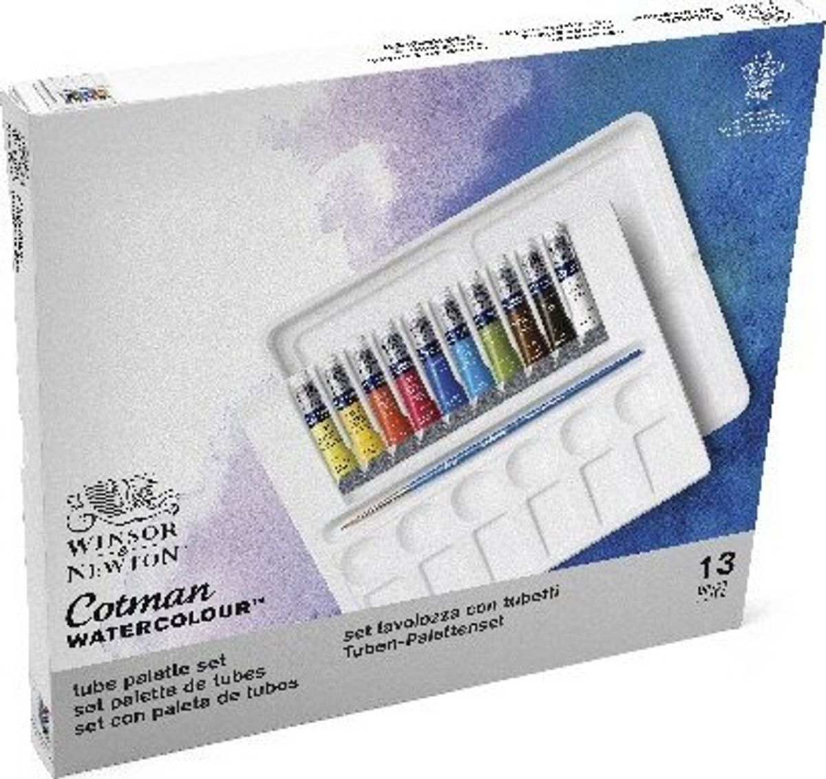 Winsor & Newton - Akvarelfarve Sæt - Tube Palette - 13 Dele