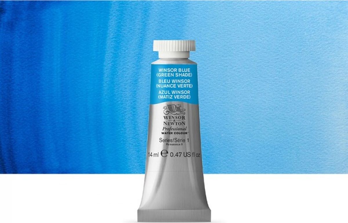 Winsor & Newton - Akvarelfarve - Winsor Blue Green Shade 14 Ml