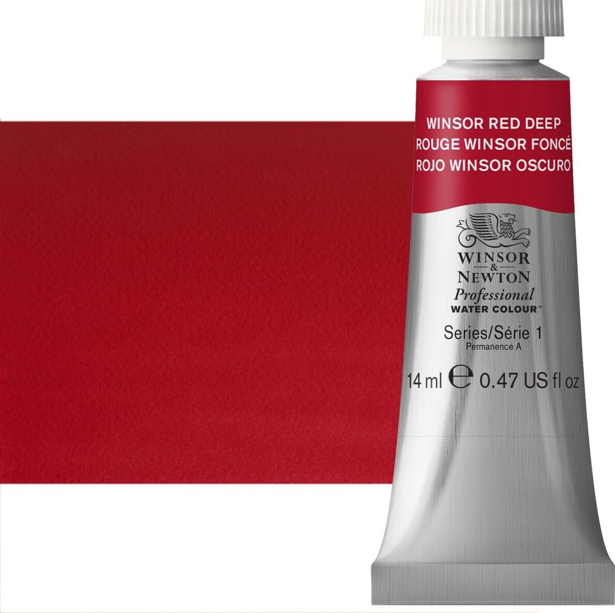 Winsor & Newton - Akvarelfarve - Winsor Red Deep 14 Ml