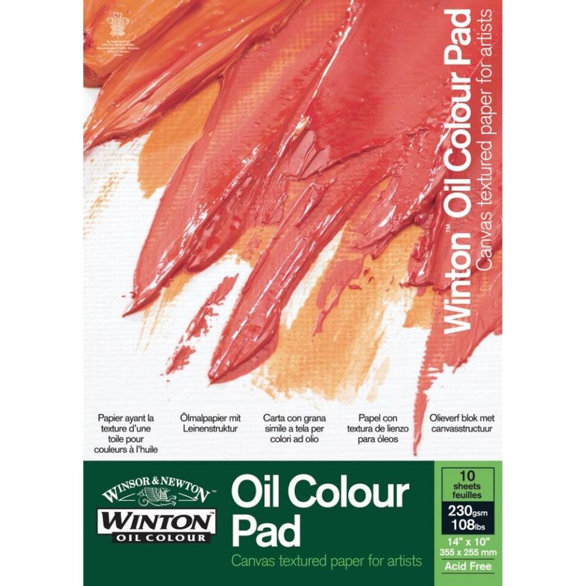 Winsor & Newton - Blok Til Oliemaling - 35x25 Cm - 10 Ark