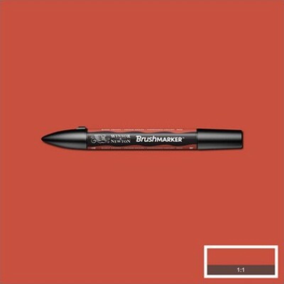 Winsor & Newton - Brush Marker Tusch - Brændt Orange