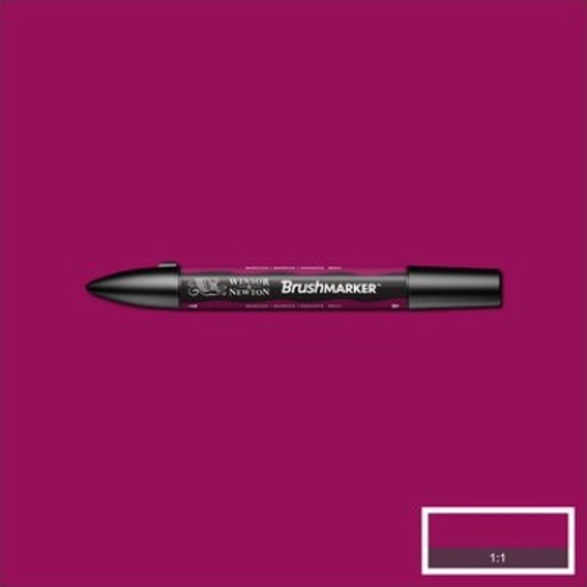 Winsor & Newton - Brush Marker Tusch - Maroon Lilla