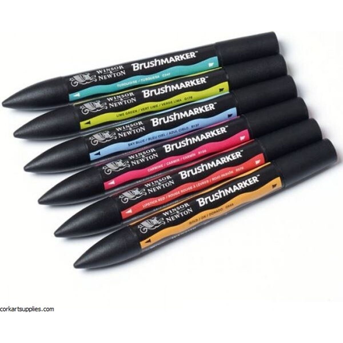 Winsor & Newton - Brushmarker Tusser - Mellem Toner - 6 Farver