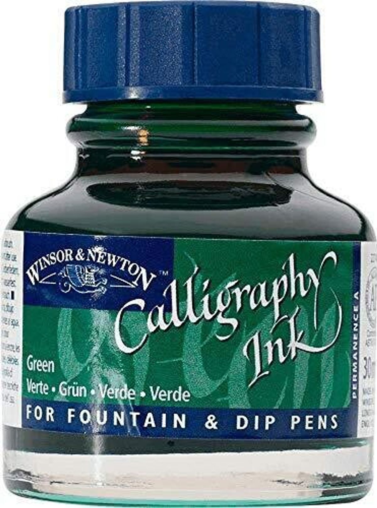 Winsor & Newton - Calligraphy Ink - Blæk - Grøn 30 Ml