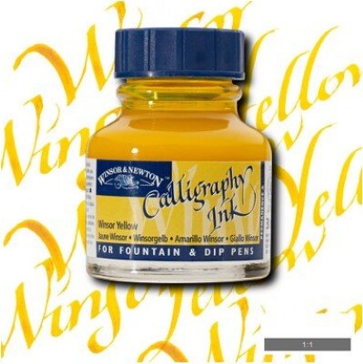 Winsor & Newton - Calligraphy Ink - Blæk - Winsor Yellow 30 Ml