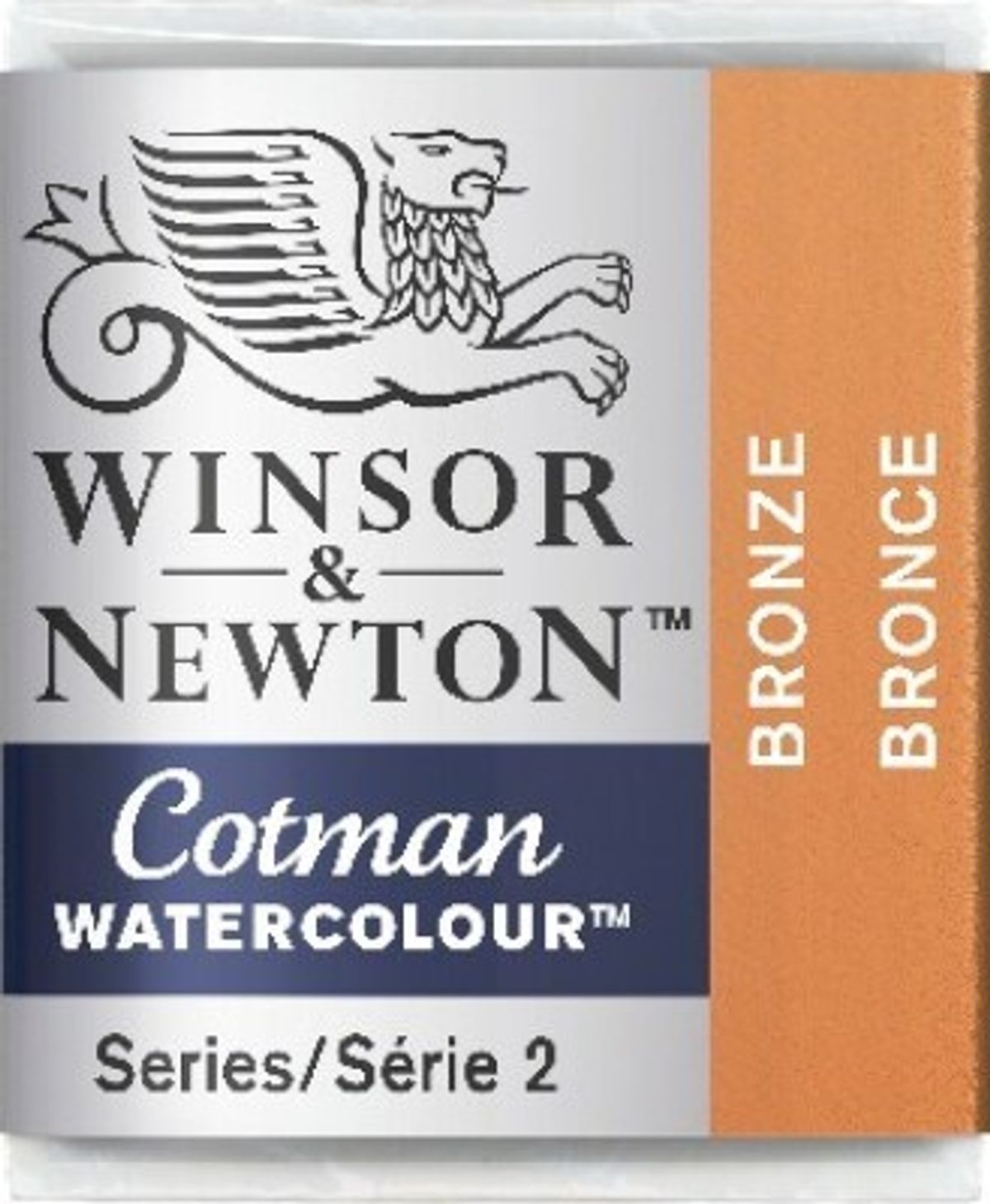 Winsor & Newton - Cotman Watercolour - 1/2 Pan - Bronze