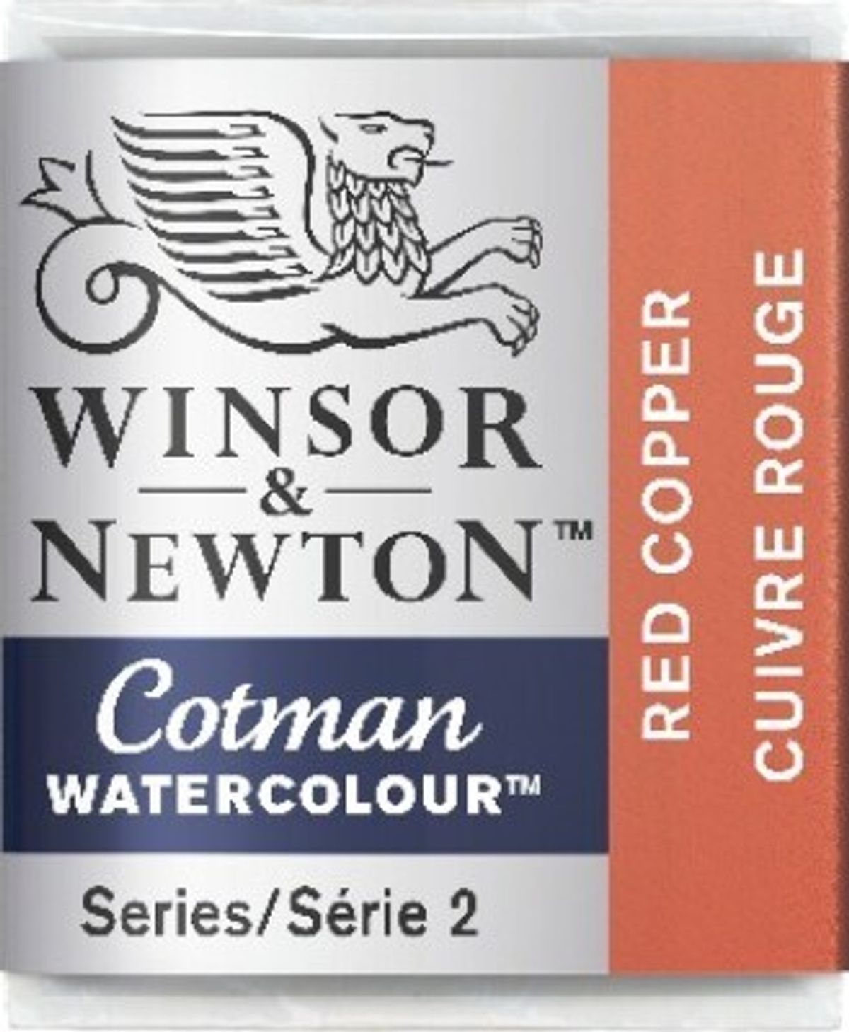 Winsor & Newton - Cotman Watercolour - 1/2 Pan - Rød Kobber