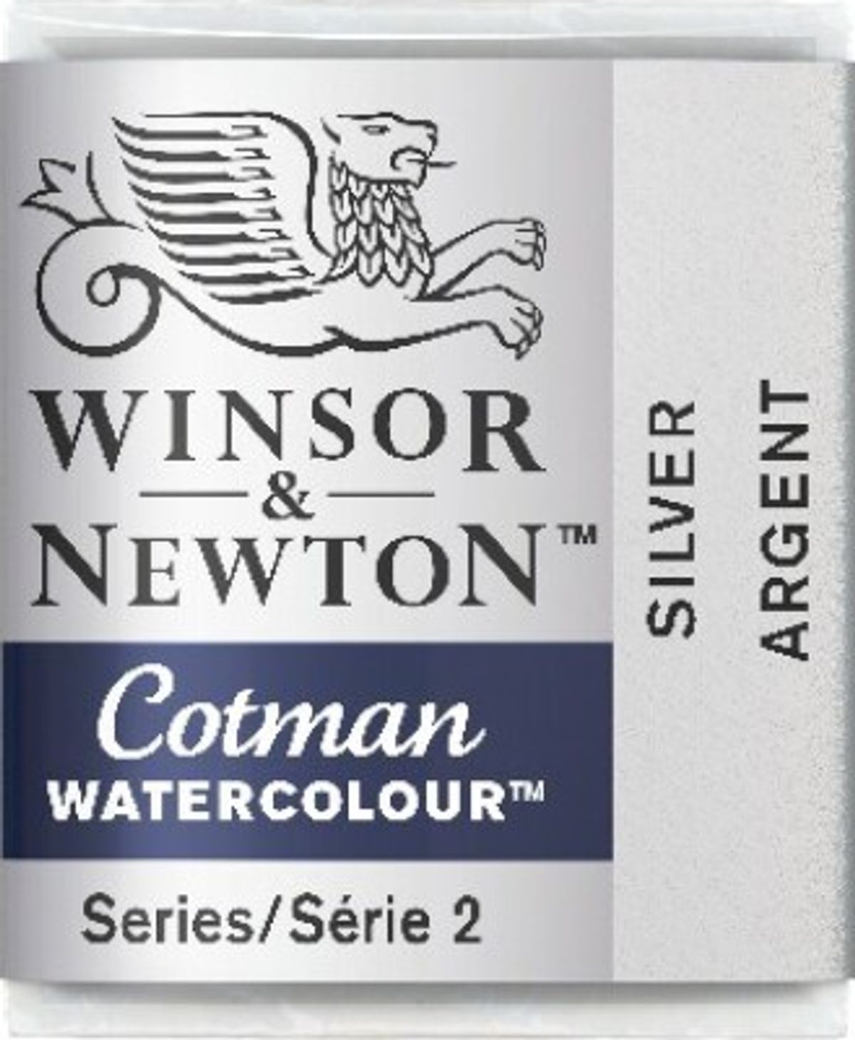 Winsor & Newton - Cotman Watercolour - 1/2 Pan - Sølv