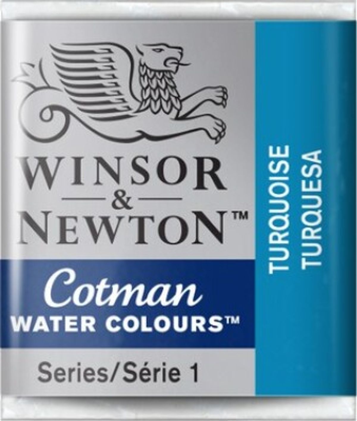 Winsor & Newton - Cotman Watercolour - 1/2 Pan - Turkisblå