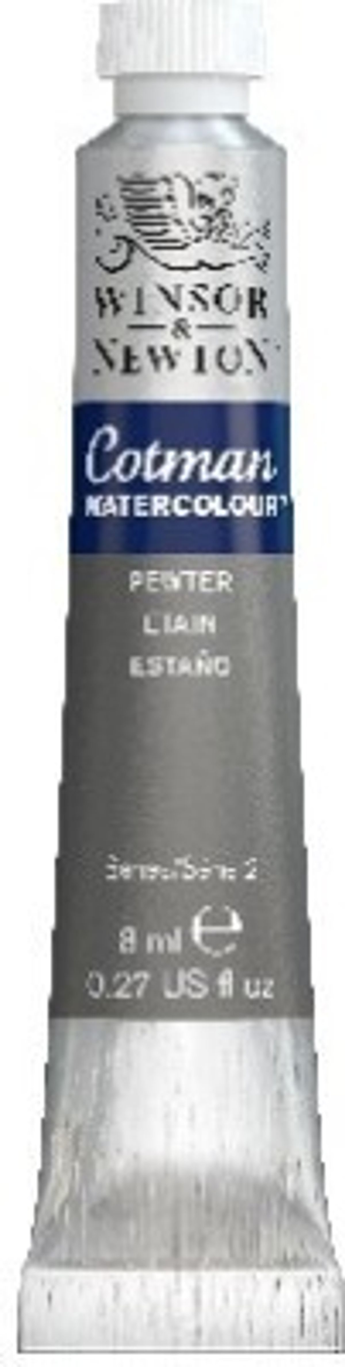 Winsor & Newton - Cotman Watercolour - 8 Ml - Pewter Row Grå