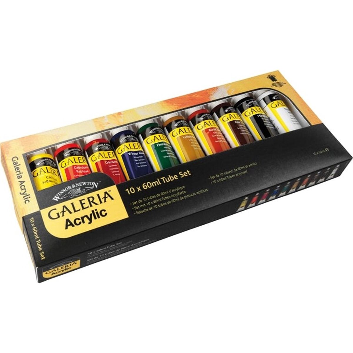 Winsor & Newton - Galeria Akrylmaling Sæt - 10x60 Ml