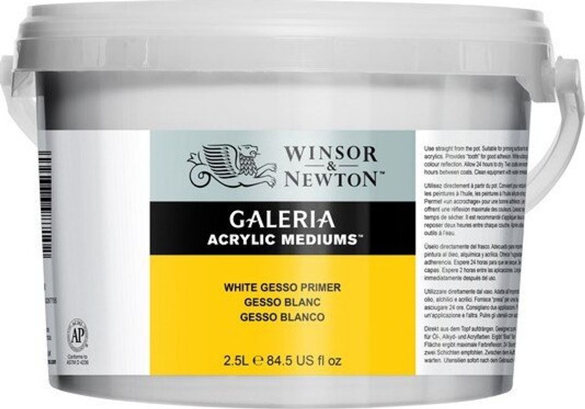 Winsor & Newton - Gesso Primer Akyrl Medium - Hvid 2,5 L