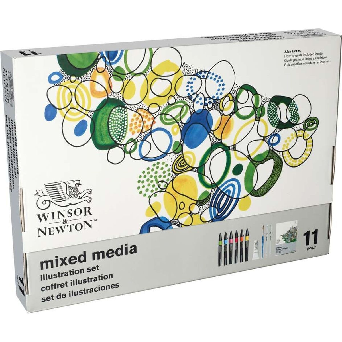 Winsor & Newton - Mixed Media Illustration Malesæt - 11 Dele