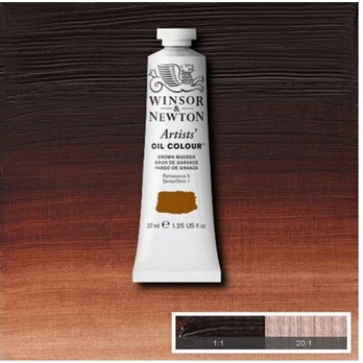 Winsor & Newton - Oliemaling - Artists - Brown Madder 37 Ml