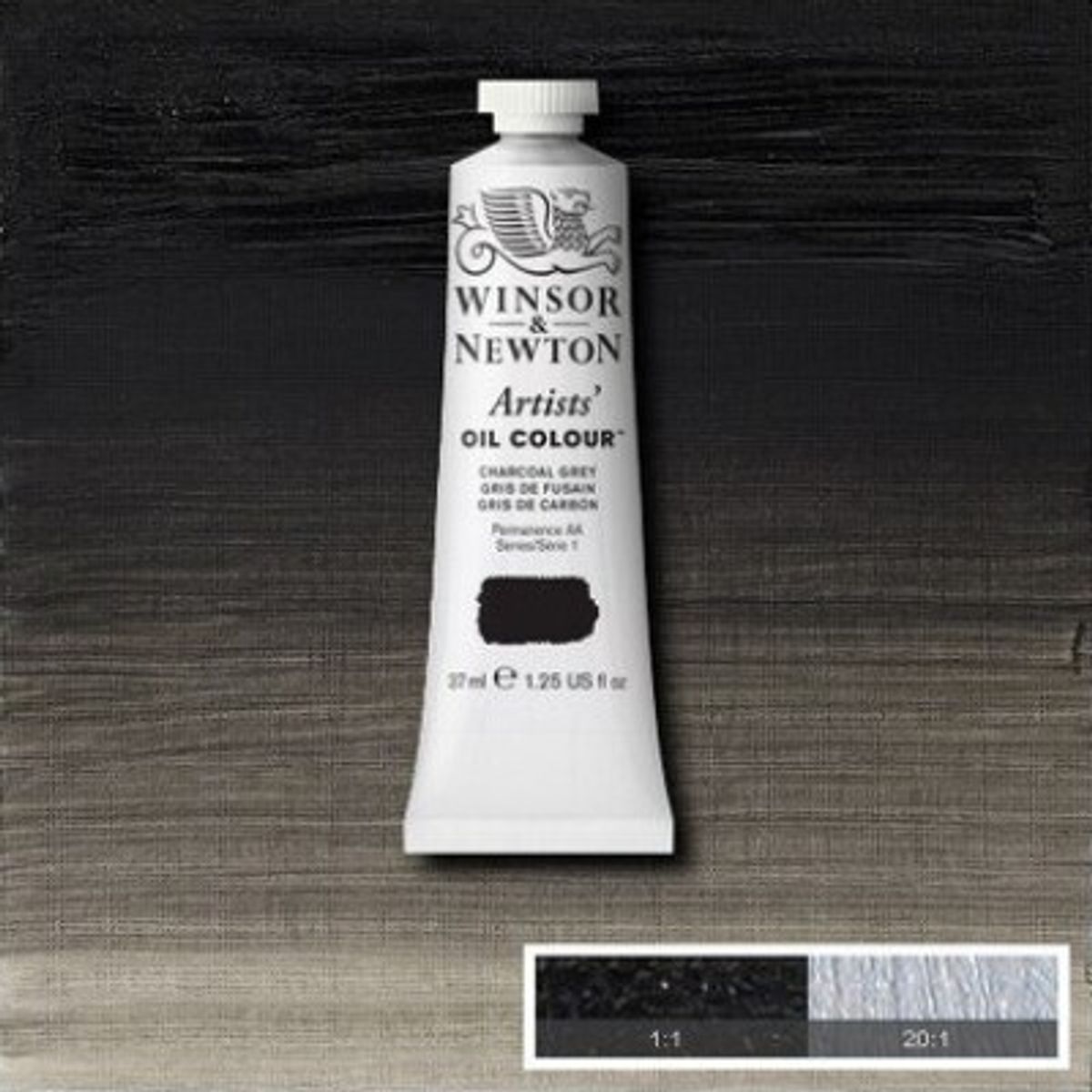 Winsor & Newton - Oliemaling - Artists - Charcoal Grey 37 Ml