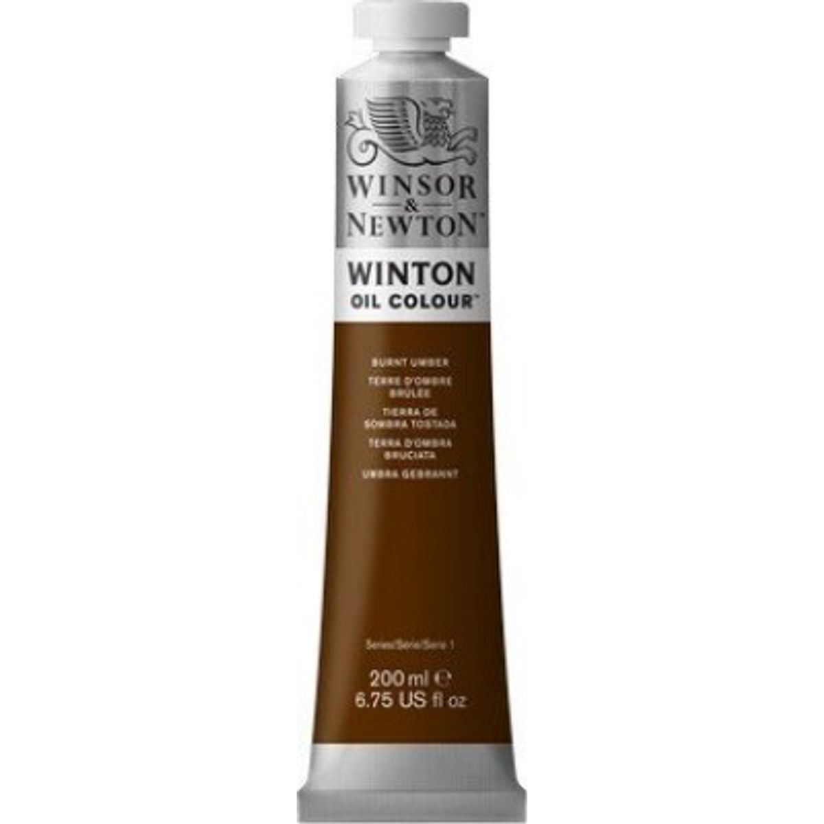 Winsor & Newton - Oliemaling - Winton - Burnt Umber 200 Ml