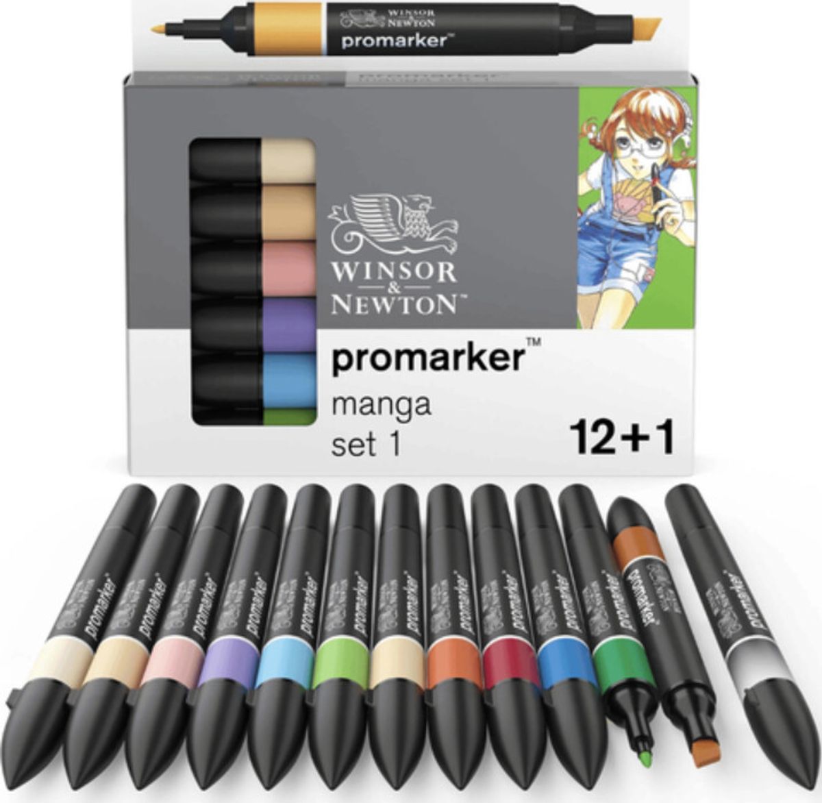 Winsor & Newton - Promarker - 12+1 Dele - Manga Expansion