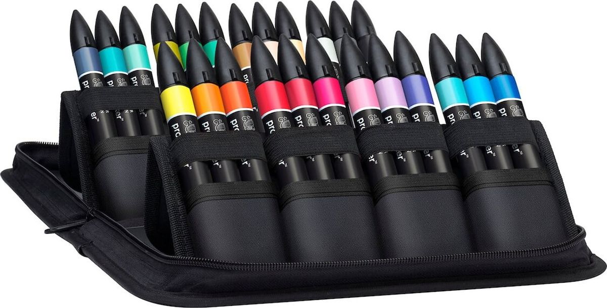 Winsor & Newton - Promarker Tusser I Etui - 24 Farver