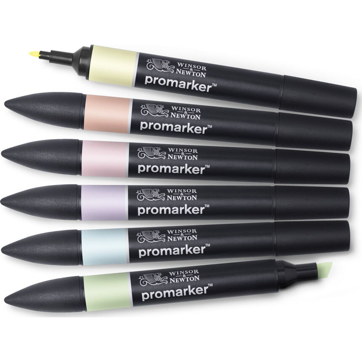 Winsor & Newton - Promarker Tusser - Pastel Toner - 6 Farver