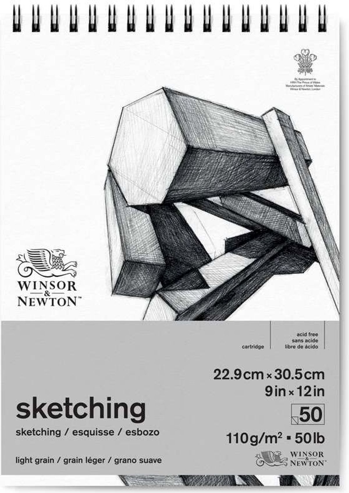 Winsor & Newton - Skitseblok - A4 110g 23x30,5 Cm - 50 Sider