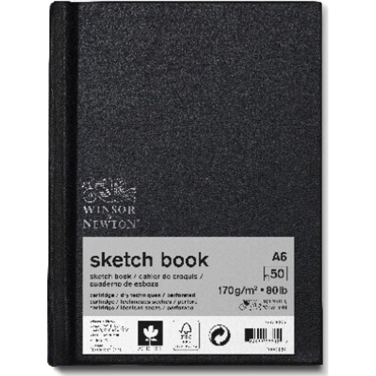 Winsor & Newton - Skitsebog - Sketchbook A6 170g - 50 Sider