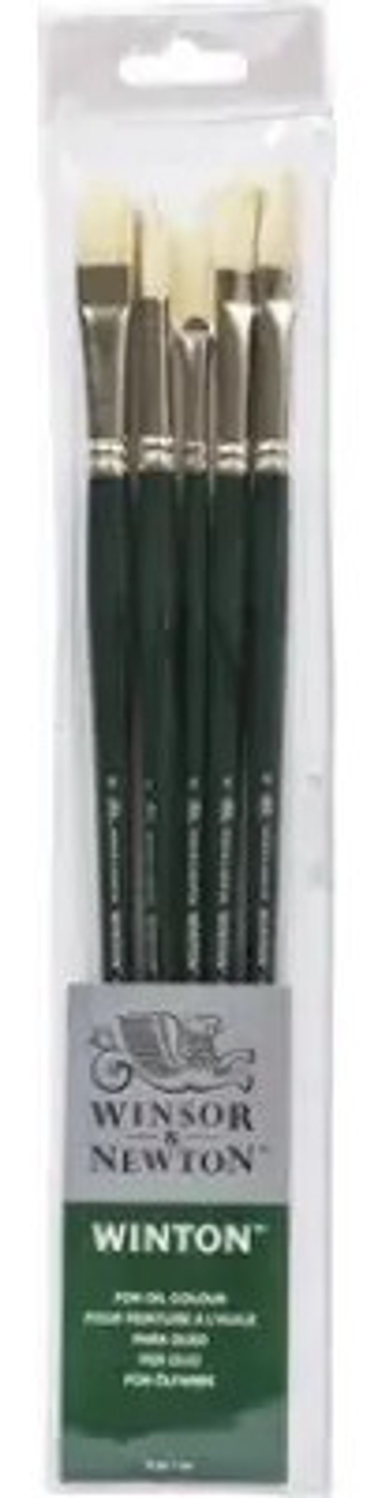 Winsor & Newton - Winton Brush Long Handle 5 Stk - Malerpensler