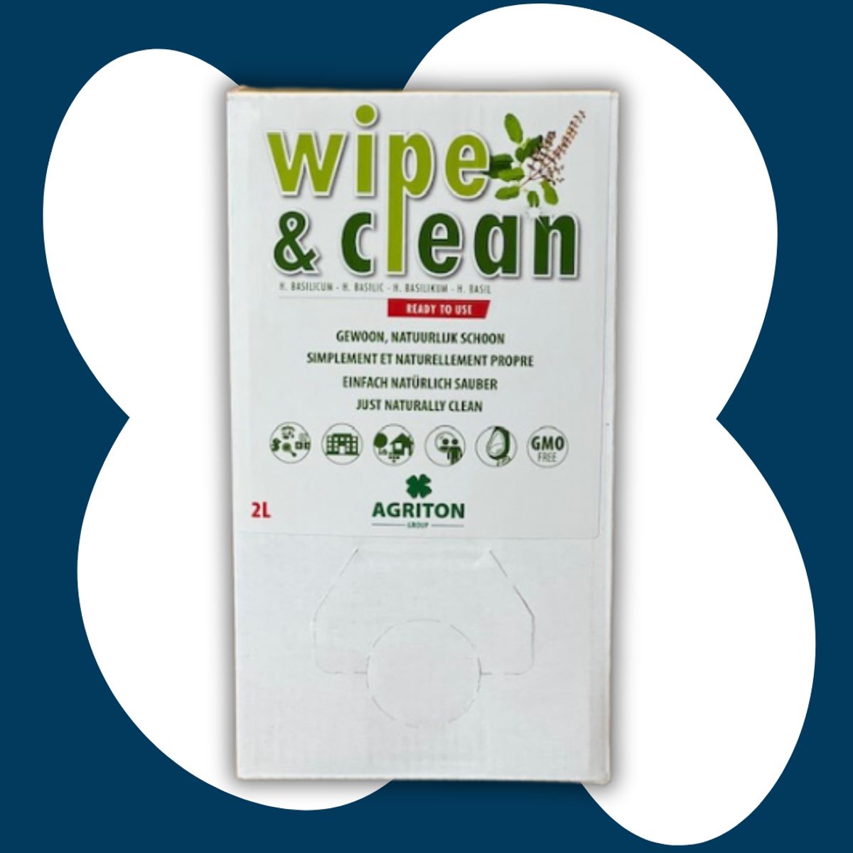 Wipe and Clean 2 L - Basilikum - færdigblandet