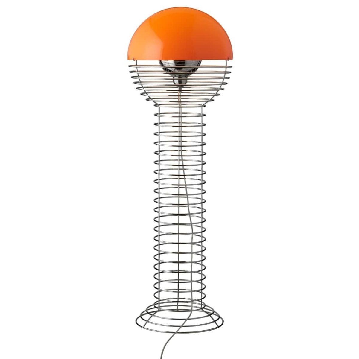 Wire Gulvlampe Krom/Orange - Verpan