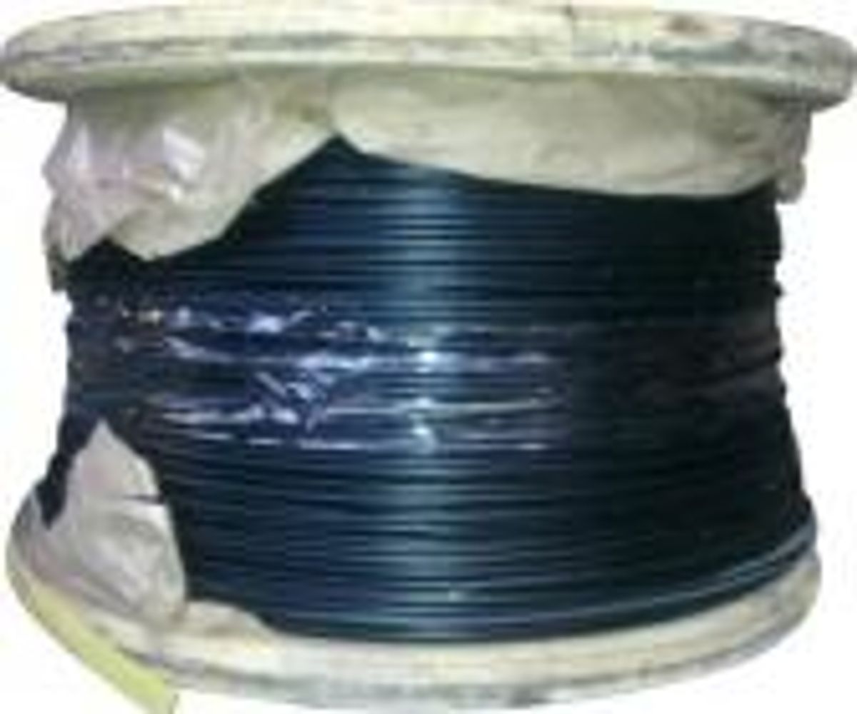 Wire nylonforhudet 2,3mm sort