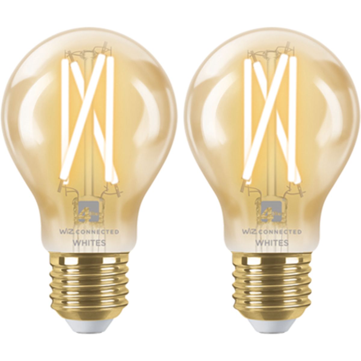 WiZ A60 filament LED E27 2000K - 5000K 640 lumen 2-pak