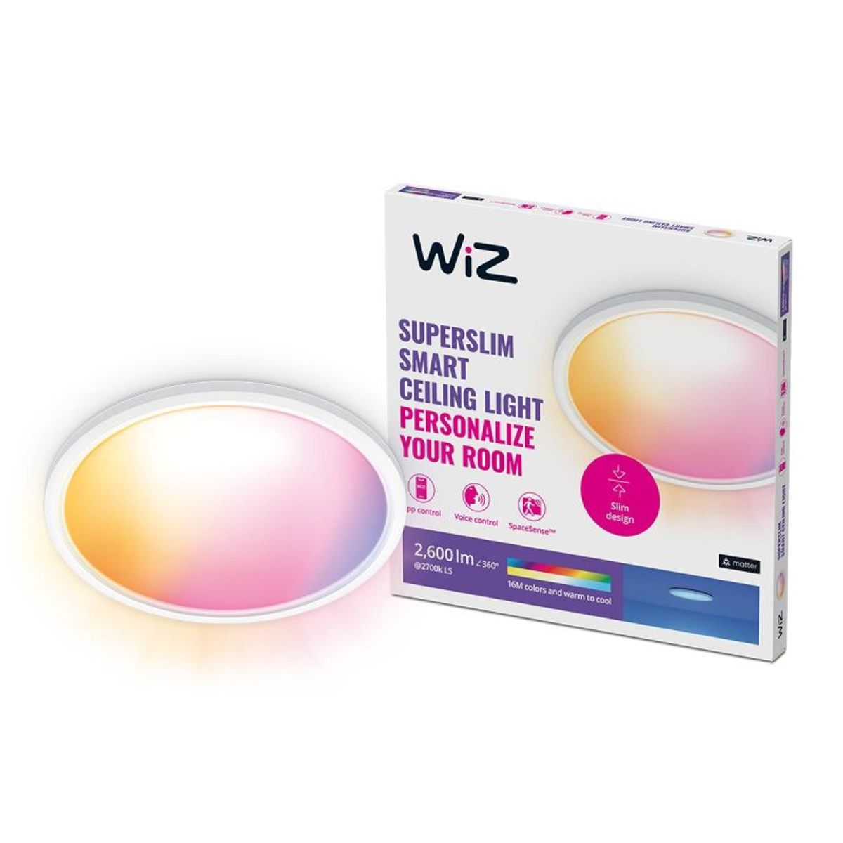 WiZ Ceiling 22W W 27-65K RGB