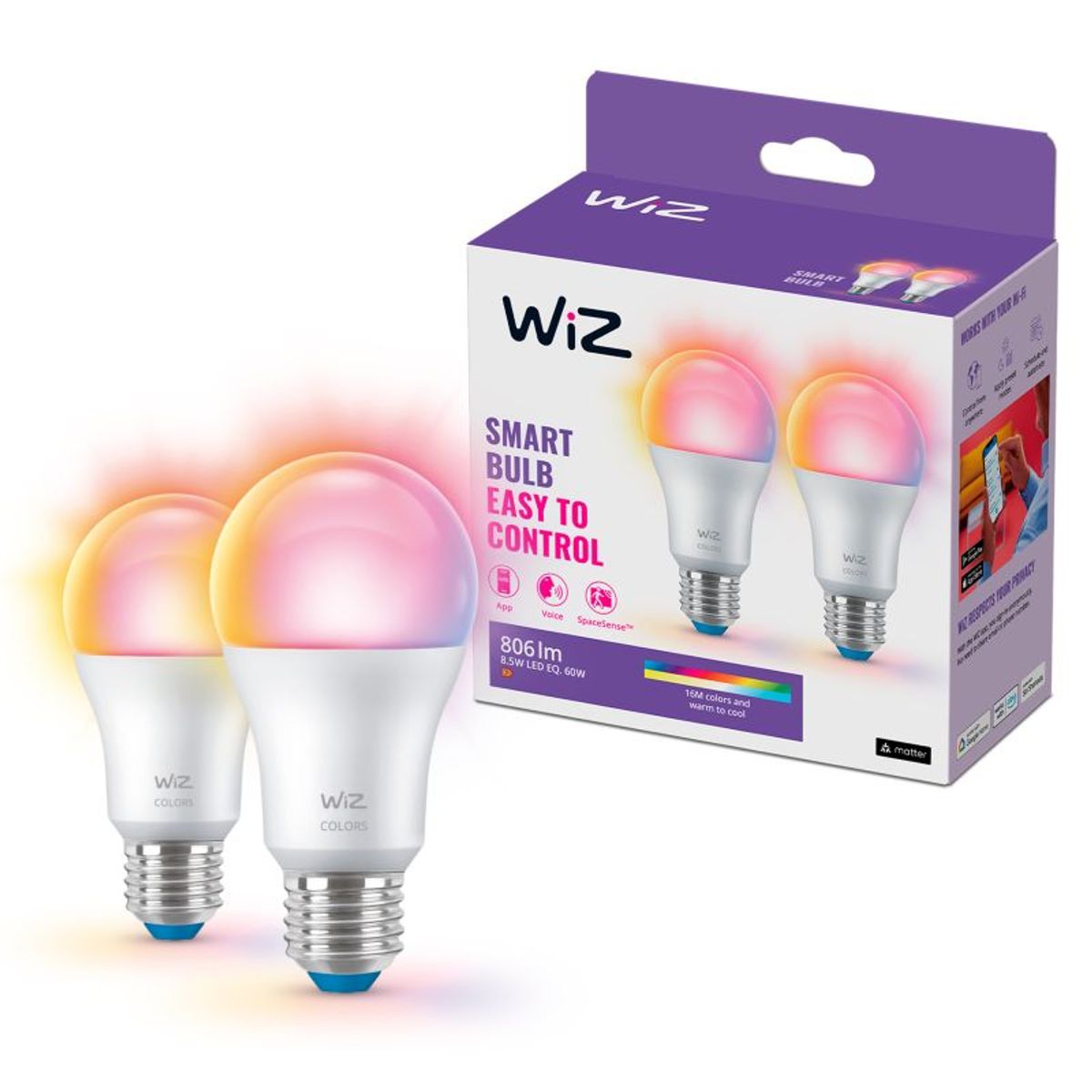 WiZ Multipack Color - E27 60W - 929002383632