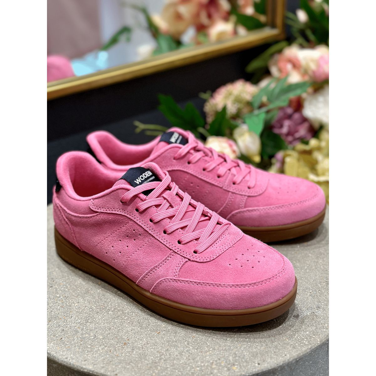 Woden, Dame, Sneakers, Bjork Suede - Aurora Pink 37