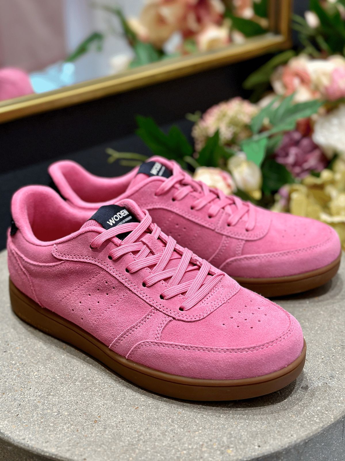 Woden, Dame, Sneakers, Bjork Suede - Aurora Pink 38