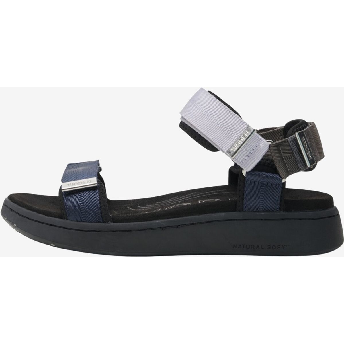 Woden - Line damesandal (Navy) - 40