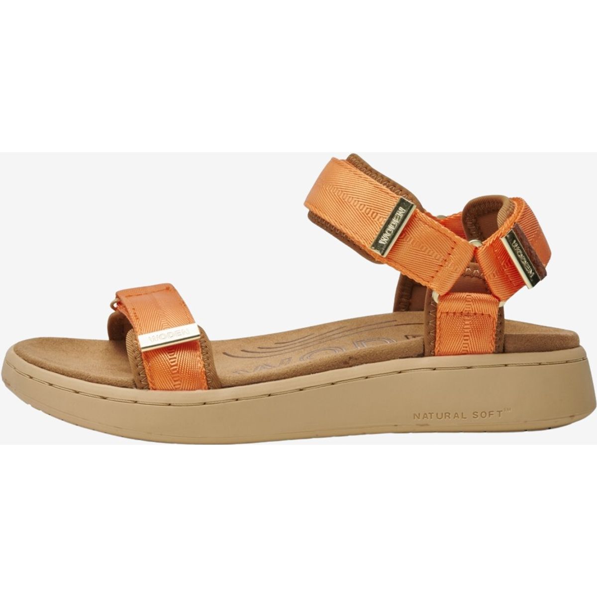 Woden - Line damesandal (Orange) - 38