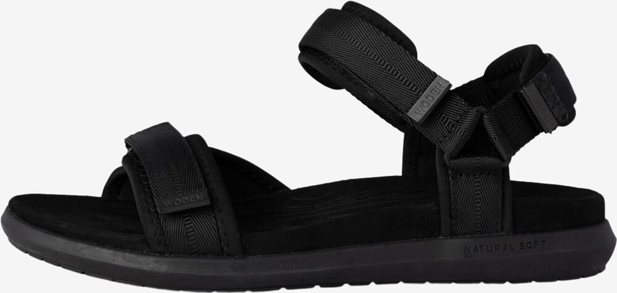 Woden - Line Lite Sandal (Sort) - 39