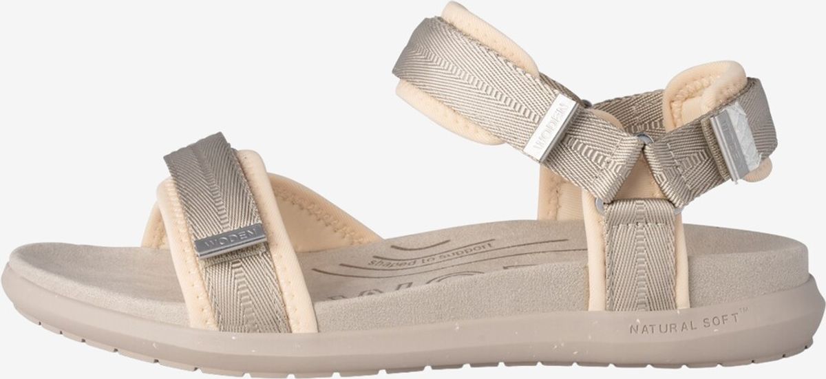 Woden - Line Lite Sandal (Sølv) - 38