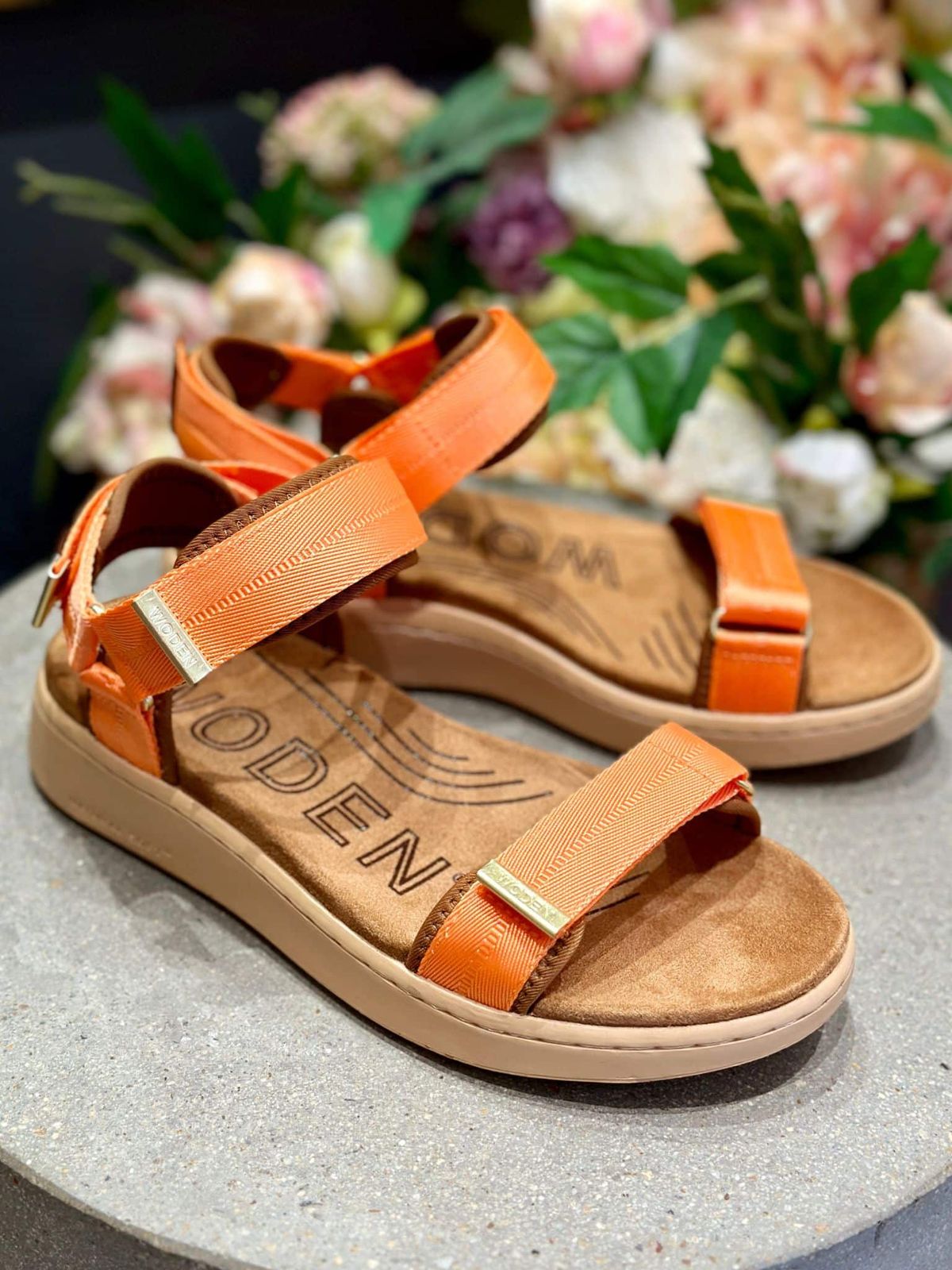 Woden Line Sandaler | Tiger-Orange 37