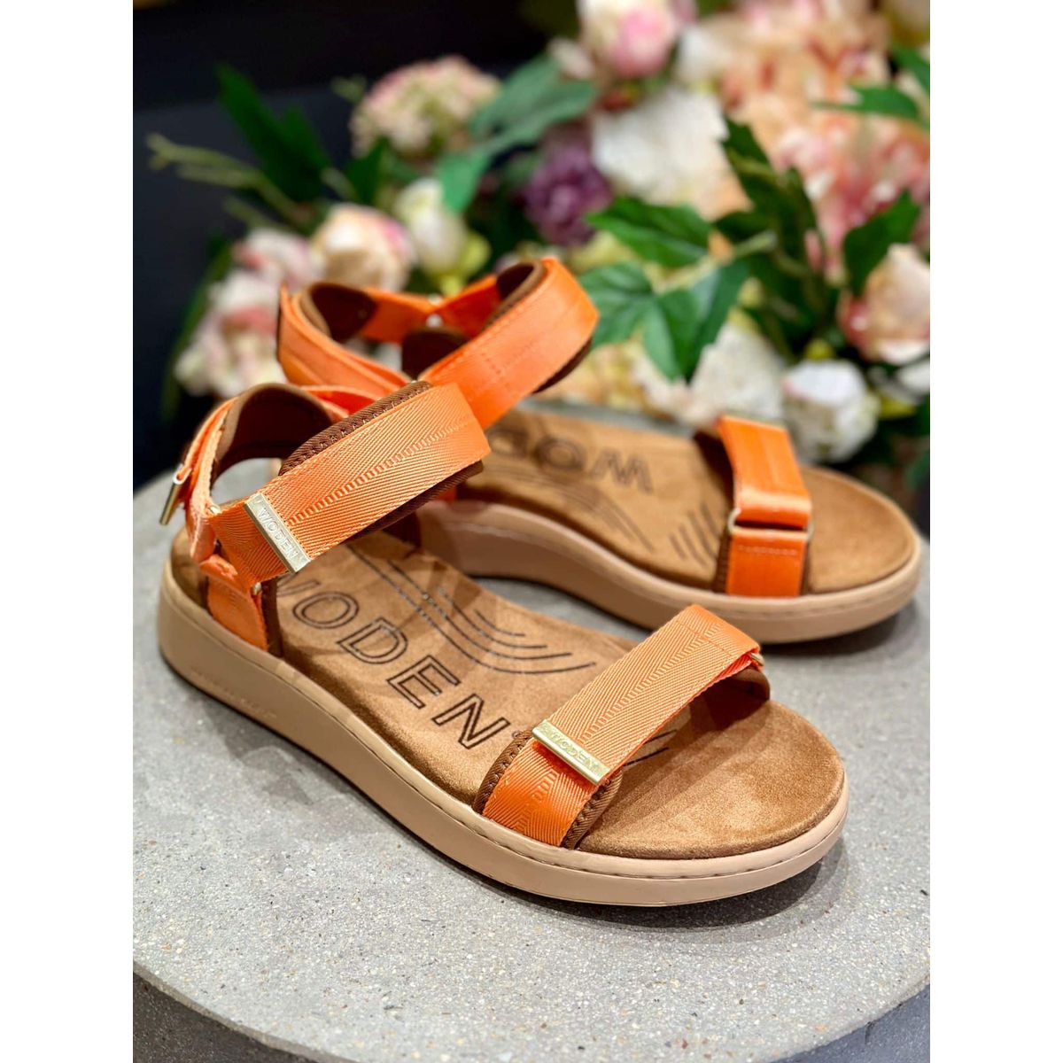 Woden Line Sandaler | Tiger-Orange 39