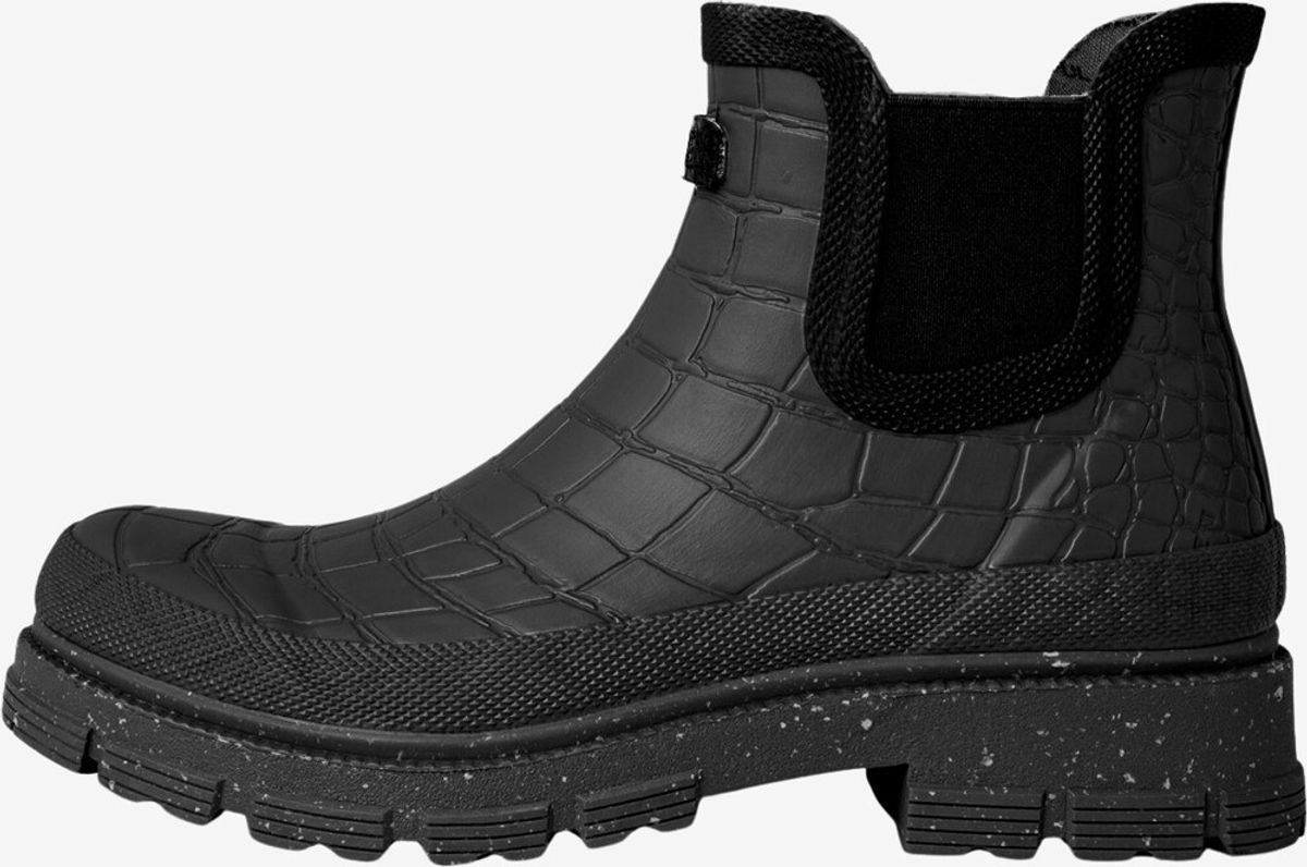 Woden - Liv Croco Waterproof gummistøvler til damer (Sort) - 37