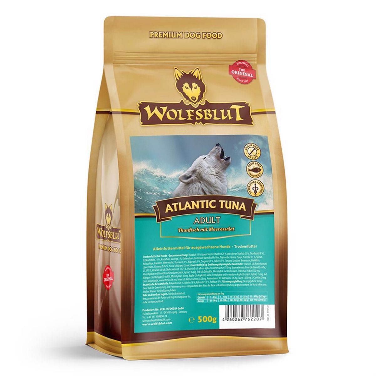 WolfsBlut Atlantic Tuna Adult smagsprøve, 400g