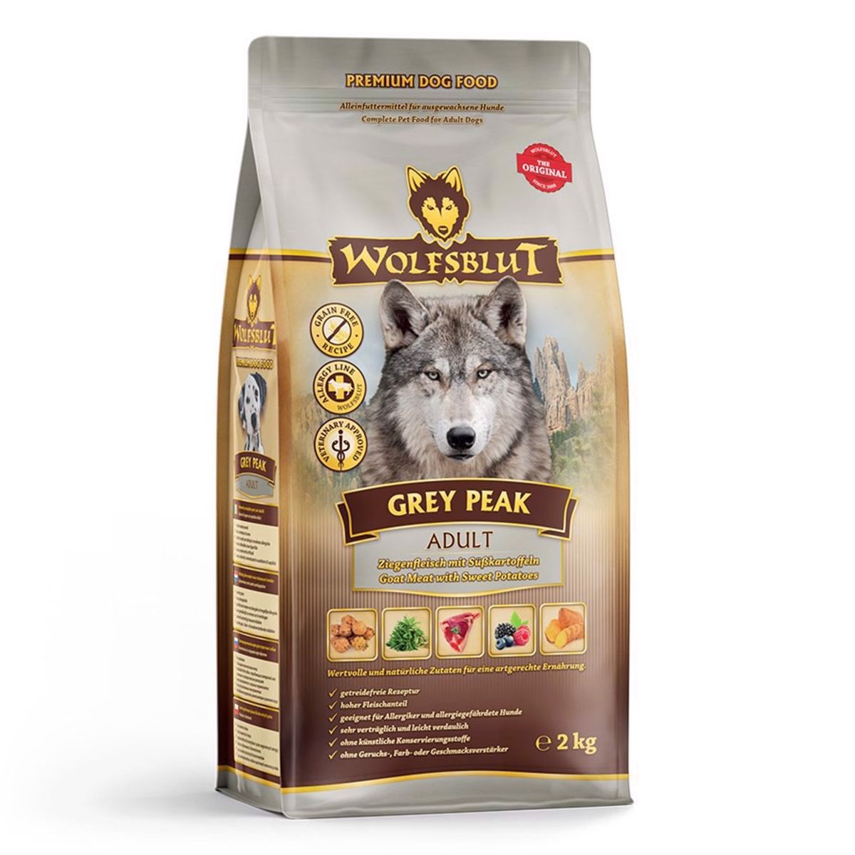 WolfsBlut Grey Peak Adult, 2 kg