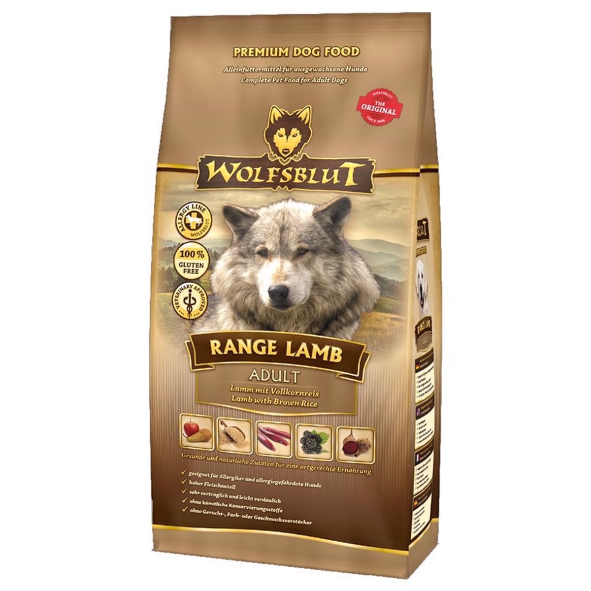 WolfsBlut Range Lamb Adult smagsprøve, 400g