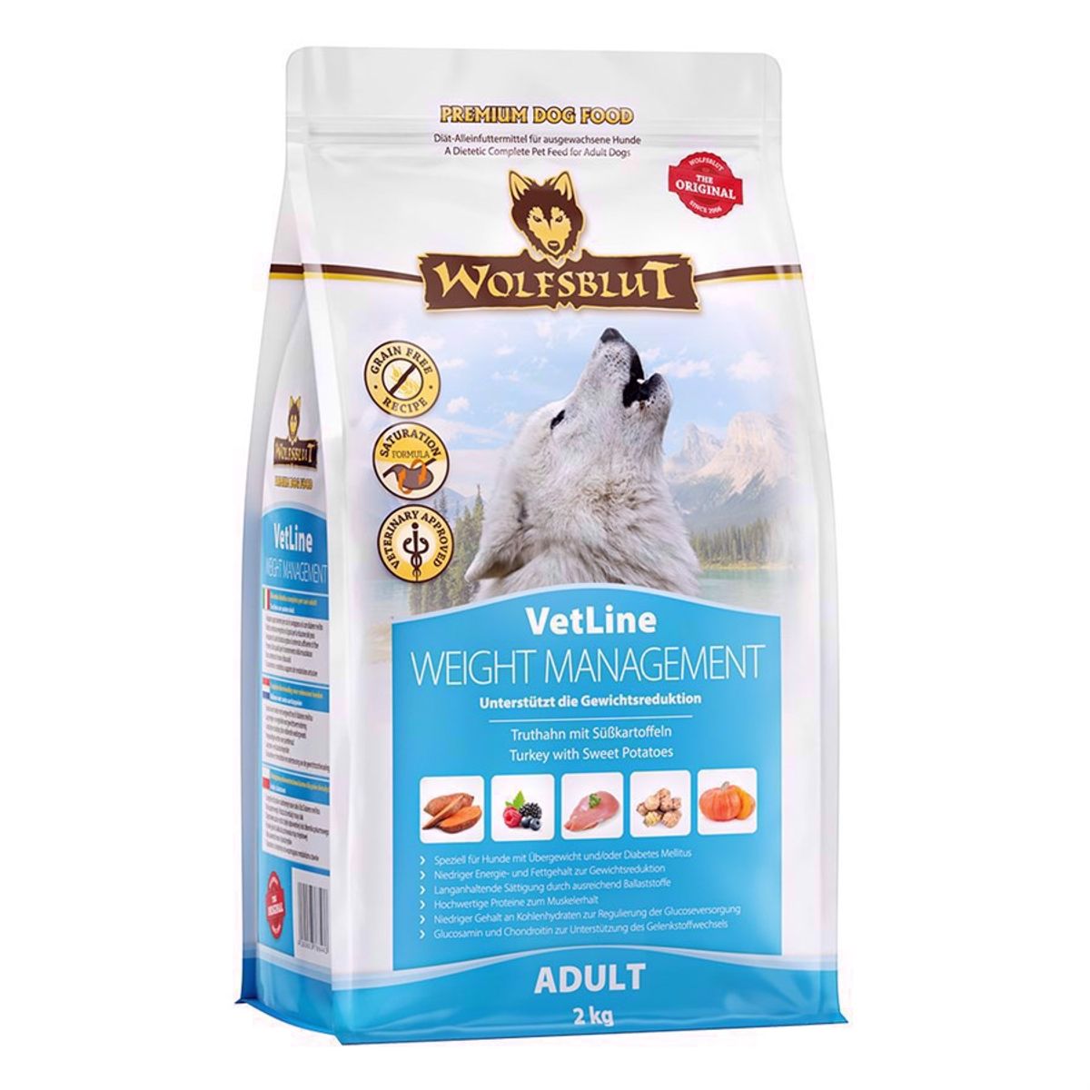 WolfsBlut VetLine Weight Management til vægttab, 2 kg