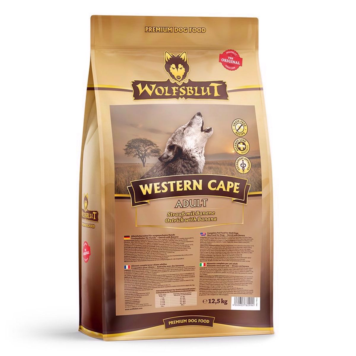 WolfsBlut Western Cape Adult med struds, 12.5 kg