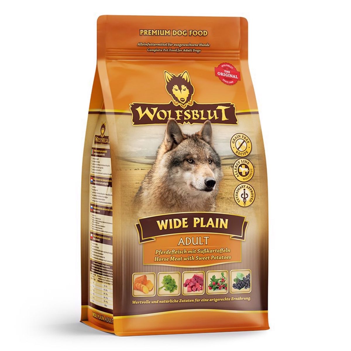 Wolfsblut Wide Plain Adult med hest, 400g